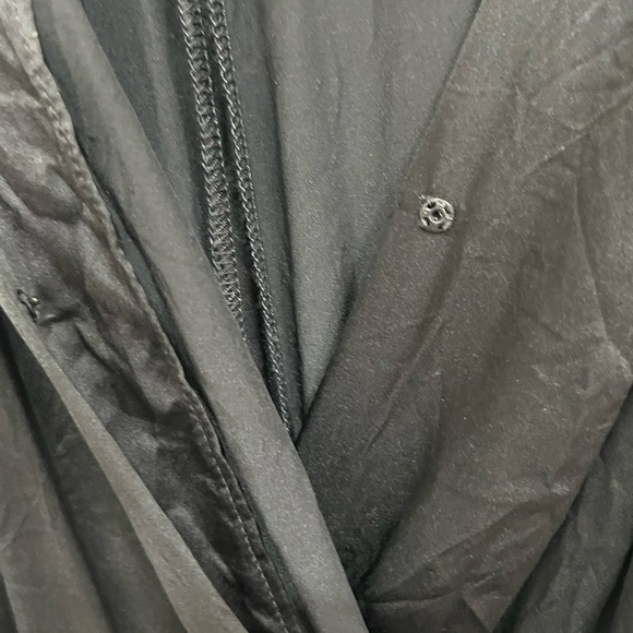 AMANDA UPRICHARD Jumpsuit Black Silk Revolve Pockets Size Medium new revolve - Picture 6 of 9